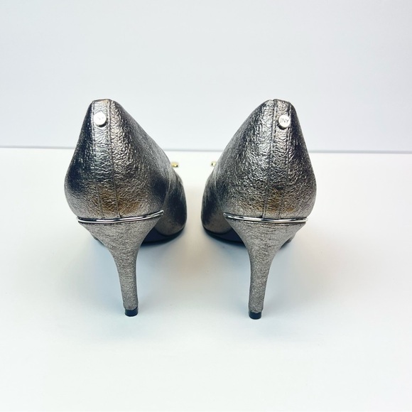 Jones New York Signature Silver Metallic Pointed Toe DIANA Heels Size 7.5M - Picture 8 of 12